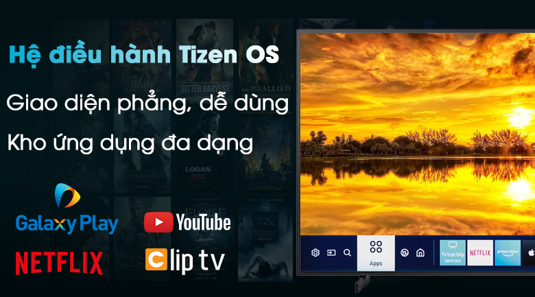 Smart Tivi Khung Tranh The Frame QLED Samsung 32 inch QA32LS03T - Hệ điều hành Tizen OS dễ dàng sử dụng