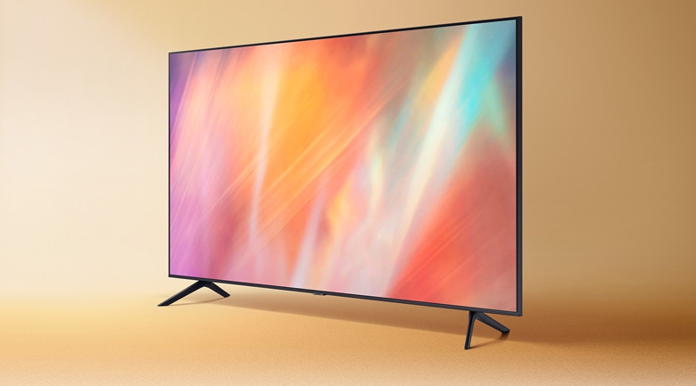 Smart Tivi Samsung 4K 55 inch UA55AU7700 - Phong cách tinh giản hiện đại