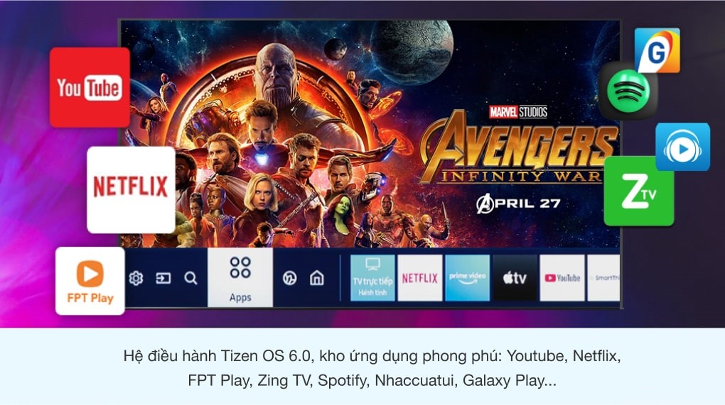 Smart Tivi Samsung 4K 75 inch UA75AU7700