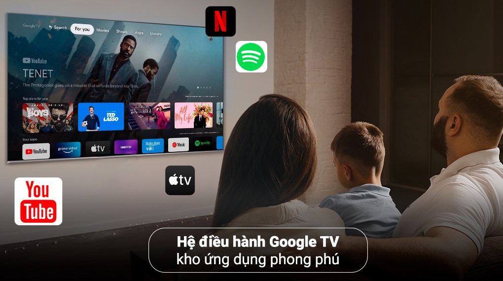 Hình ảnh Google Tivi TCL 4K 55 inch 55P737