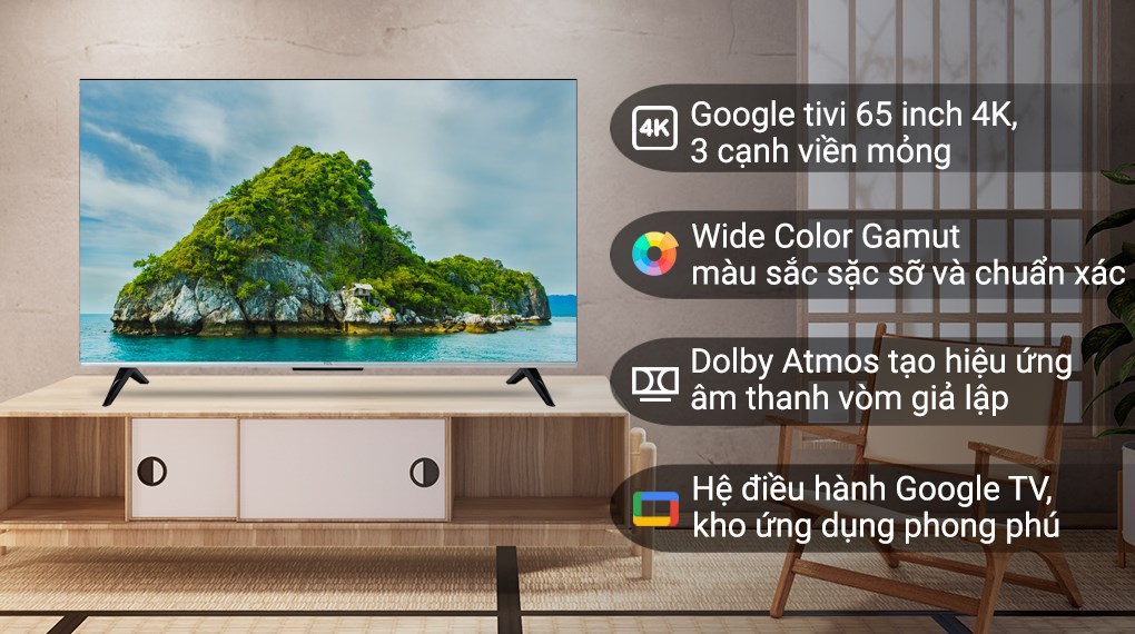 Hình ảnh Google Tivi TCL 4K 65 inch 65P737