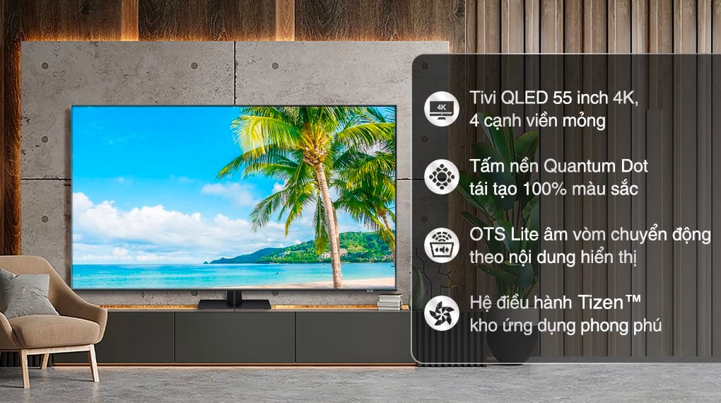 Smart Tivi QLED 4K 55 inch Samsung QA55Q70B