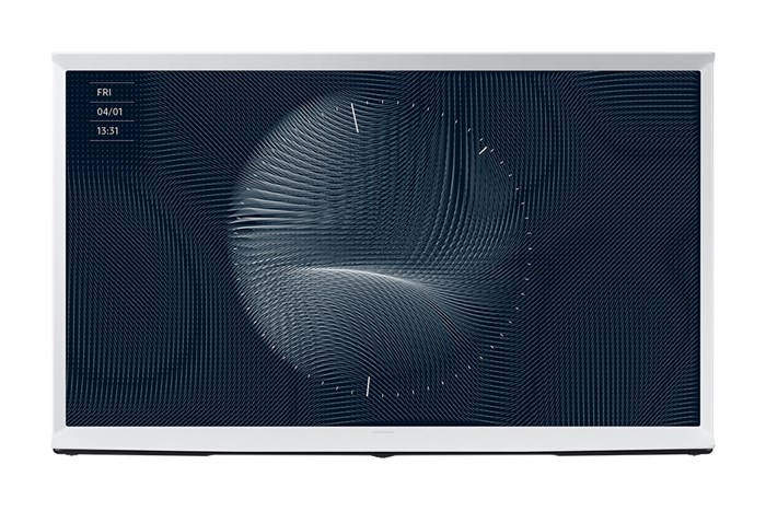 Smart Tivi Kiểu Chữ I Có Chân The Serif QLED Samsung 4K 55 inch QA55LS01BA Màu Trắng