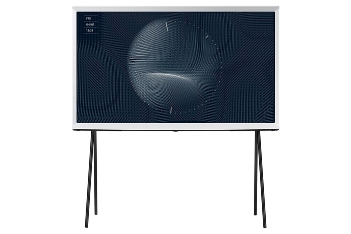 Smart Tivi Kiểu Chữ I Có Chân The Serif QLED Samsung 4K 55 inch QA55LS01BA Màu Trắng
