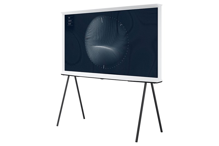 Smart Tivi Kiểu Chữ I Có Chân The Serif QLED Samsung 4K 55 inch QA55LS01BA Màu Trắng