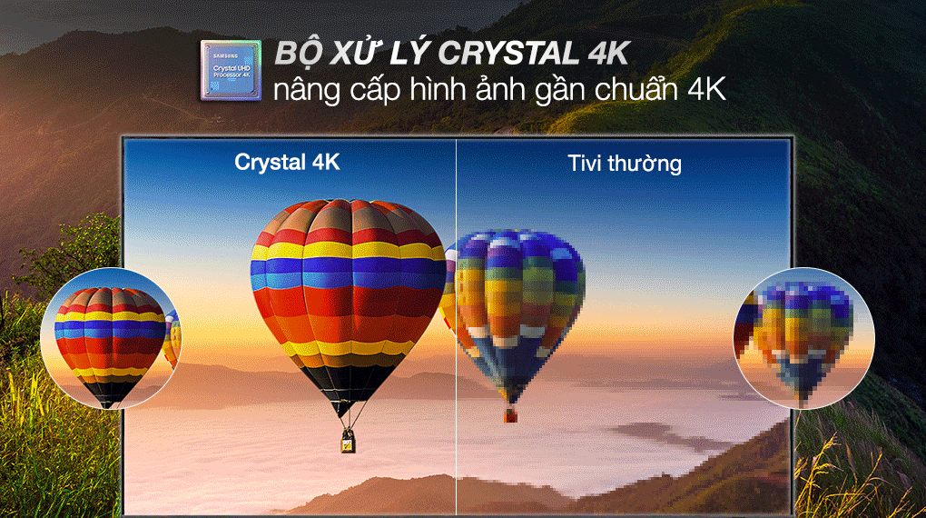 Smart Tivi Samsung 4K Crystal UHD 70 inch UA70BU8000