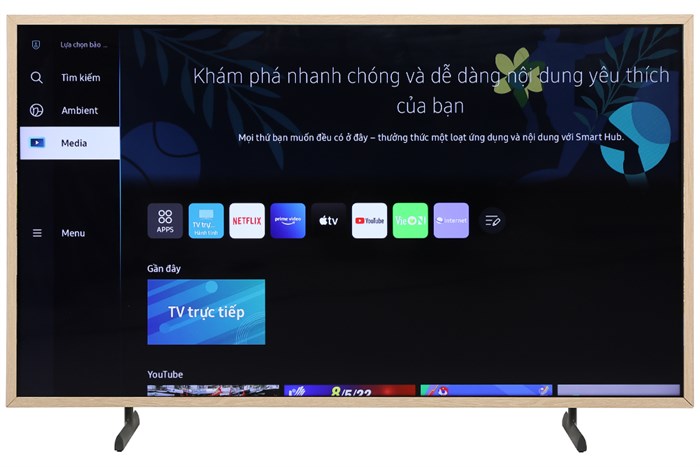 Smart Tivi Khung Tranh The Frame QLED Samsung 4K 50 inch QA50LS03B Màu Đen
