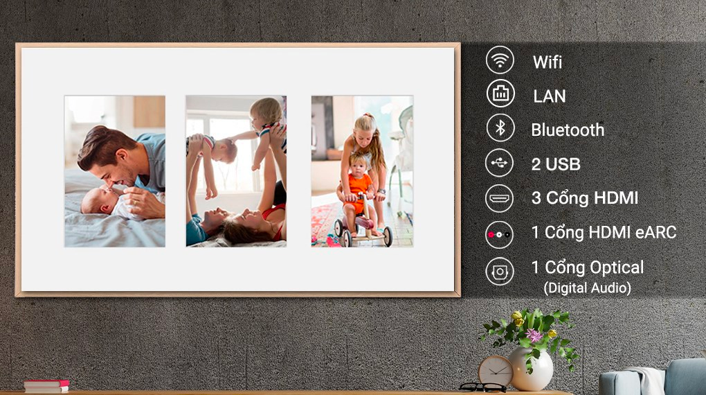 Smart Tivi Khung Tranh The Frame QLED Samsung 4K 43 inch QA43LS03B