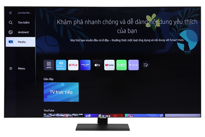 Smart Tivi QLED Samsung AI 4K 65 inch QA65Q80B Màu Đen