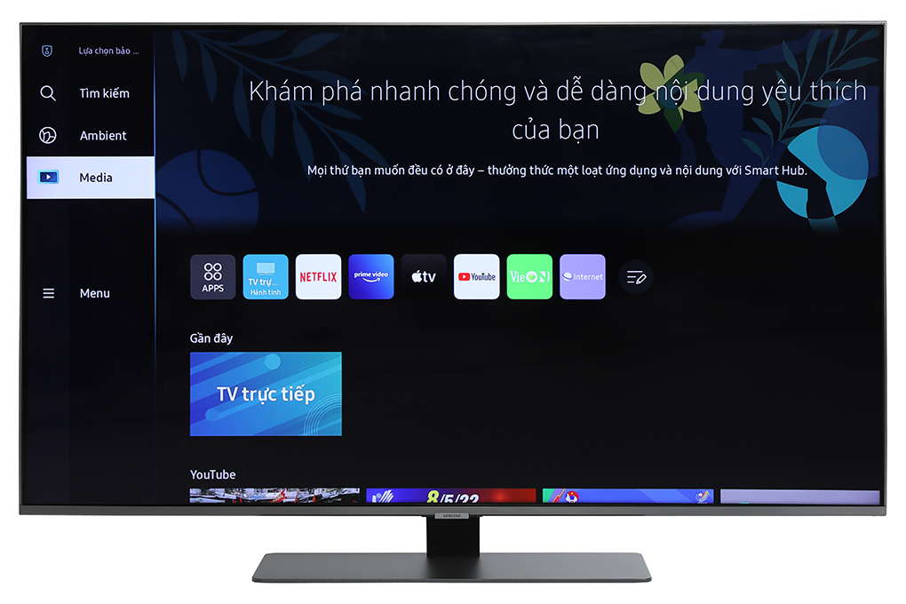 Smart Tivi QLED 4K 50 inch Samsung QA50Q80B Màu Đen