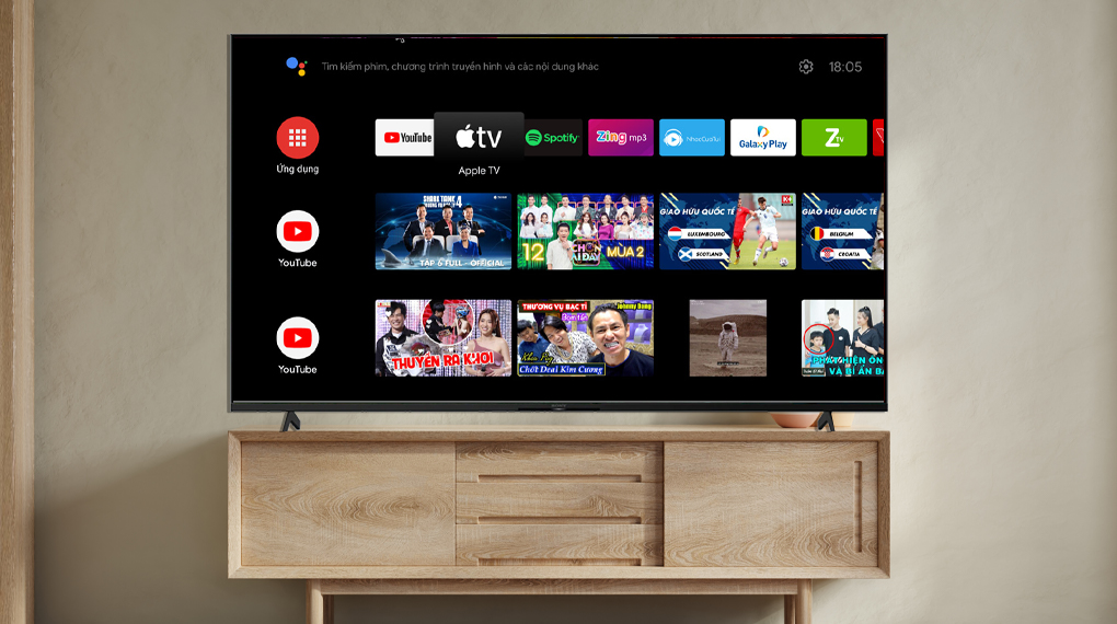 Android Tivi Sony 4K 65 inch KD-65X80K - hệ điều hành