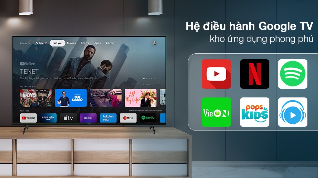 Hình ảnh Google Tivi Sony 4K 55 inch KD-55X80K