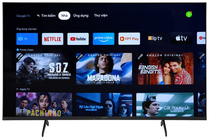 Google Tivi Sony 4K 50 inch KD-50X80K Màu Đen