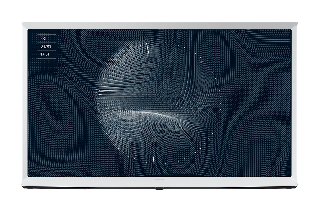 Smart Tivi Kiểu Chữ I Có Chân The Serif QLED Samsung 4K 65 inch QA65LS01BA Màu Trắng