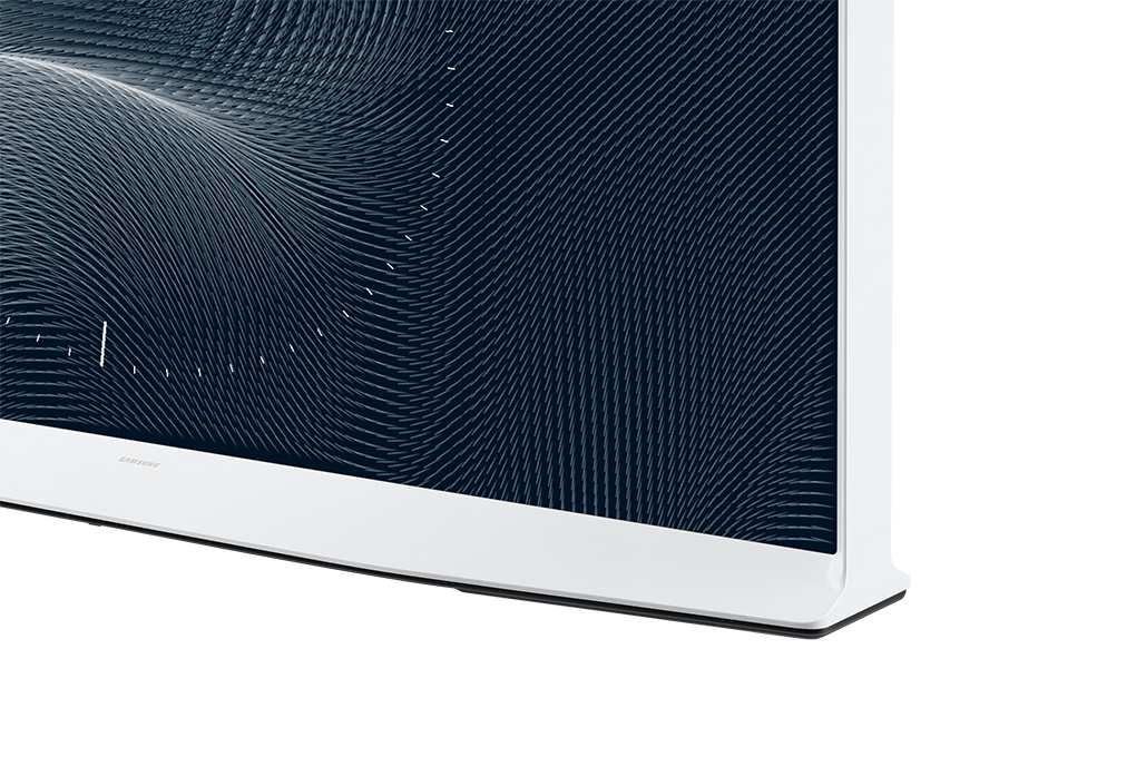 Smart Tivi Kiểu Chữ I Có Chân The Serif QLED Samsung 4K 65 inch QA65LS01BA Màu Trắng