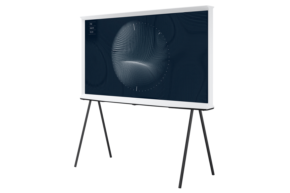 Smart Tivi Kiểu Chữ I Có Chân The Serif QLED Samsung 4K 65 inch QA65LS01BA Màu Trắng