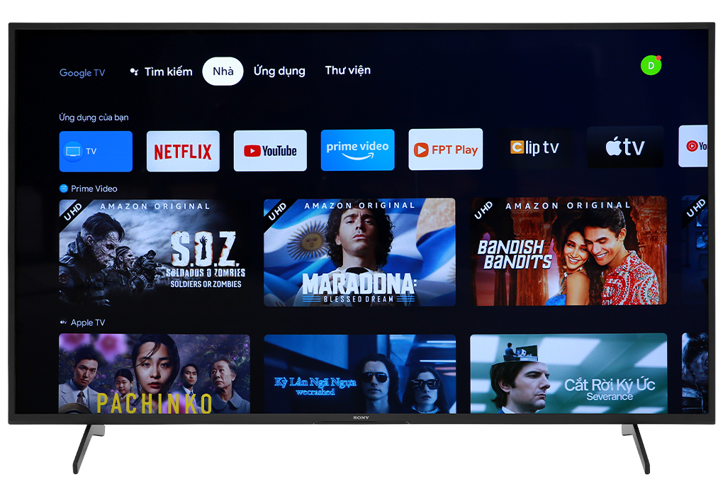 Google Tivi Sony 4K 65 inch KD-65X75K Màu Đen