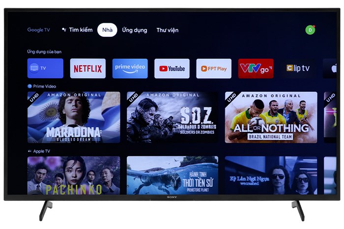 Google Tivi Sony 4K 55 inch KD-55X75K Màu Đen