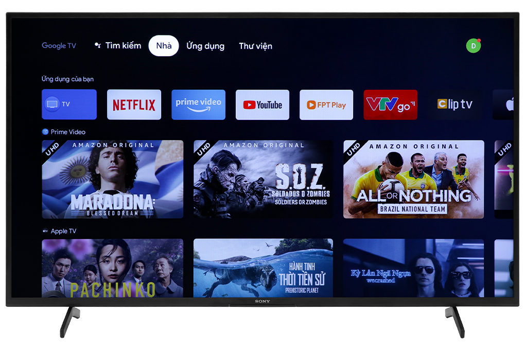 Google Tivi Sony 4K 50 inch KD-50X75K Màu Đen