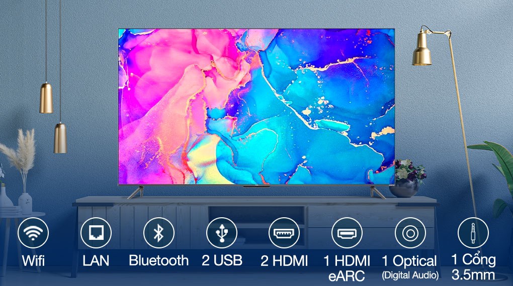 Google Tivi QLED TCL 4K 65 inch 65Q636