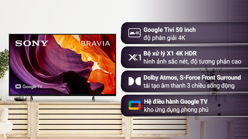 Google Tivi Sony 4K: Bạn muốn trải nghiệm hình ảnh, âm thanh sống động và chất lượng cao tại nhà? Google Tivi Sony 4K chính là giải pháp hoàn hảo cho bạn! Với công nghệ tiên tiến, hình ảnh sắc nét và âm thanh chân thực, bạn sẽ có những trải nghiệm giải trí tuyệt vời tại gia đình.