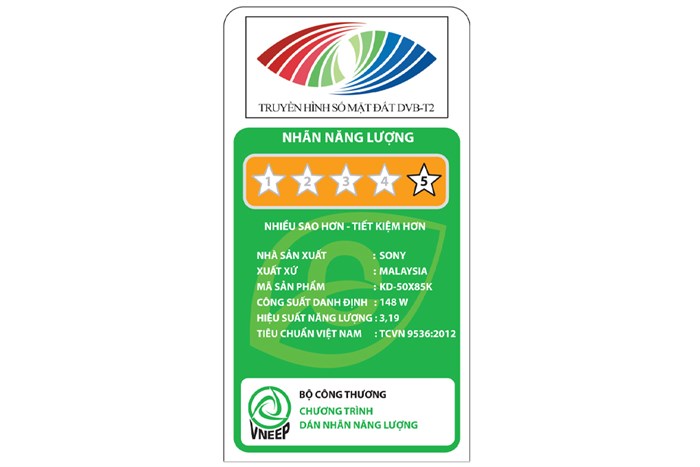 Google Tivi Sony 4K 50 inch KD-50X85K Màu Đen