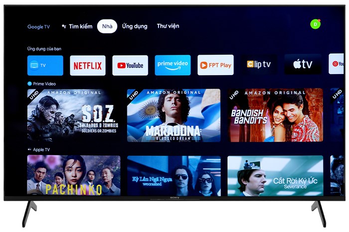 Google Tivi Sony 4K 55 inch KD-55X85K Màu Đen