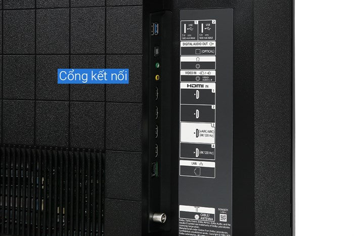 Google Tivi Sony 4K 55 inch KD-55X85K Màu Đen