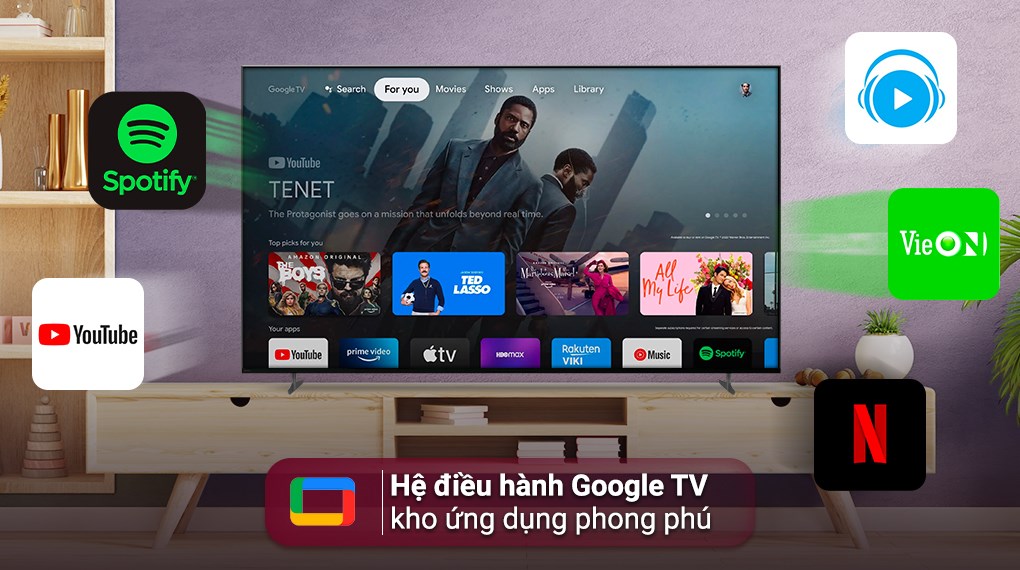 Google Tivi Sony 4K 85 inch XR-85X90K