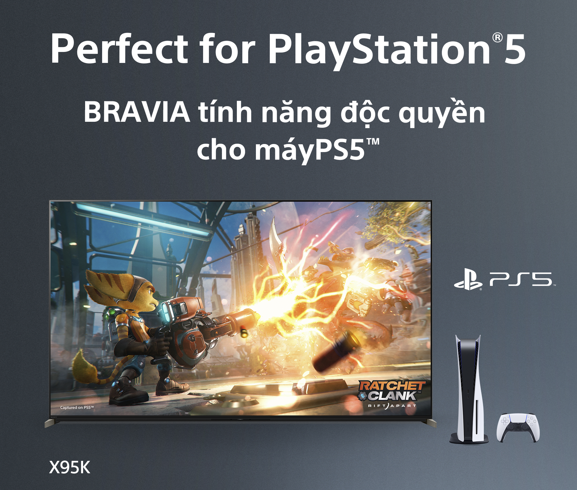 Bravia tính năng độc quyền cho máy PS5™ - Google Tivi Mini LED Sony 4K 65 inch XR-65X95K