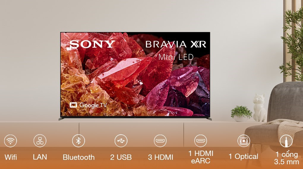 Hình ảnh Google Tivi Mini LED Sony 4K 75 inch XR-75X95K