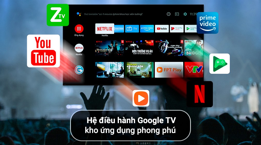 Google Tivi OLED Sony 4K 77 inch XR-77A80K