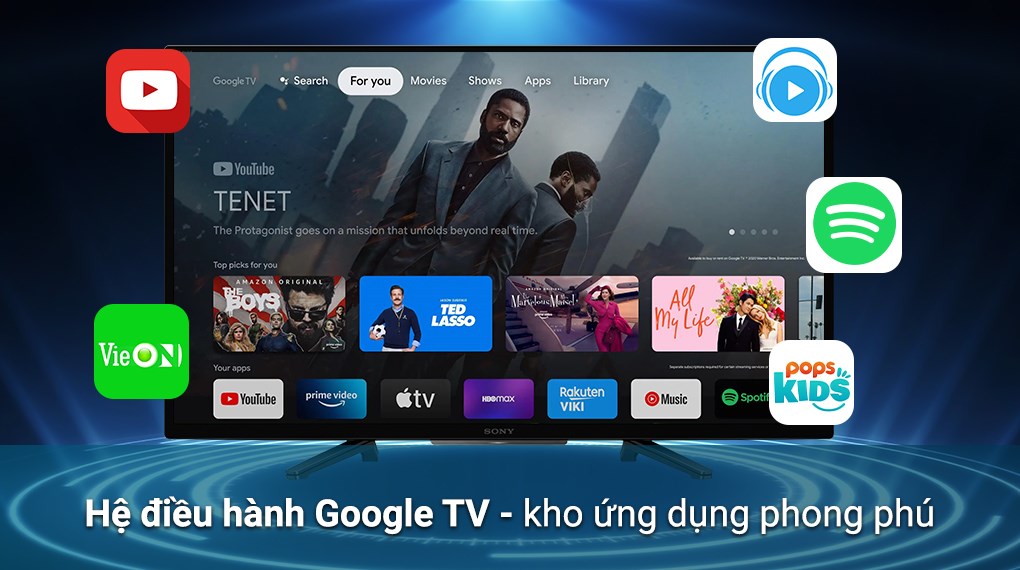 Hình ảnh Google Tivi Sony 32 inch KD-32W830K