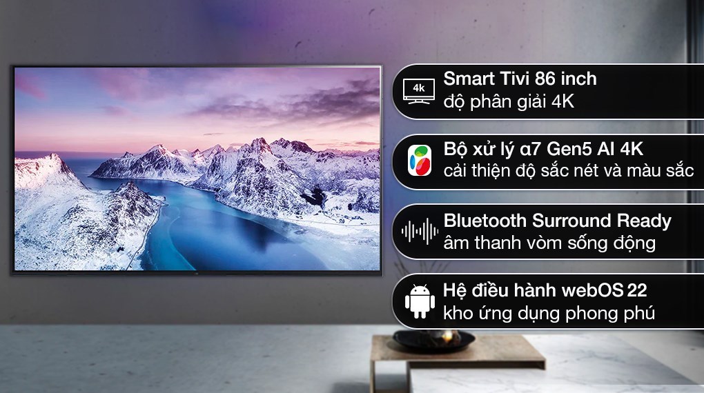 Smart Tivi LG 4K 86 inch 86UQ9100PSD