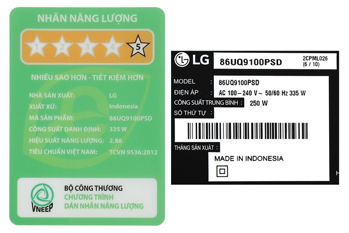 Smart Tivi LG 4K 86 inch 86UQ9100PSD Màu Đen