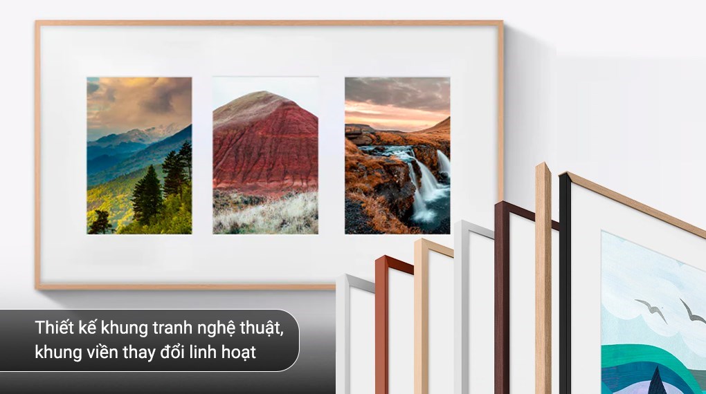 Smart Tivi Khung Tranh The Frame QLED Samsung 4K 85 inch QA85LS03B