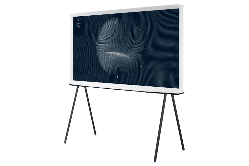Smart Tivi Kiểu Chữ I Có Chân The Serif QLED Samsung 4K 50 inch QA50LS01BA Màu Trắng