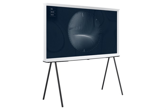 Smart Tivi Kiểu Chữ I Có Chân The Serif QLED Samsung 4K 50 inch QA50LS01BA Màu Trắng