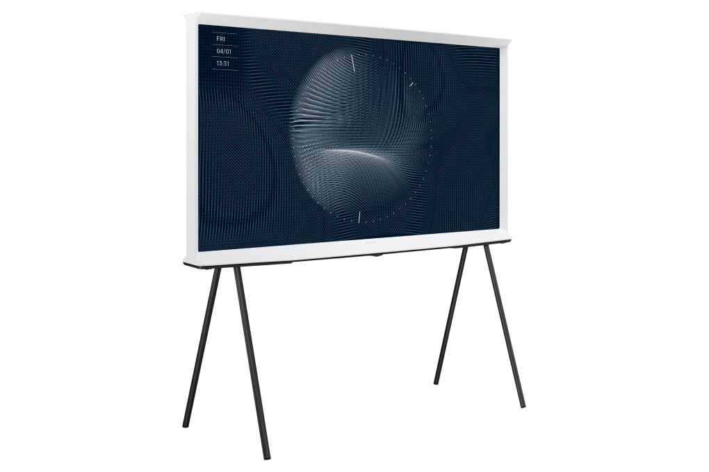 Smart Tivi Kiểu Chữ I Có Chân The Serif QLED Samsung 4K 50 inch QA50LS01BA Màu Trắng