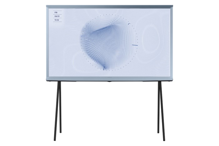 Smart Tivi Kiểu Chữ I Có Chân The Serif QLED Samsung 4K 50 inch QA50LS01BB Màu Xanh Dương