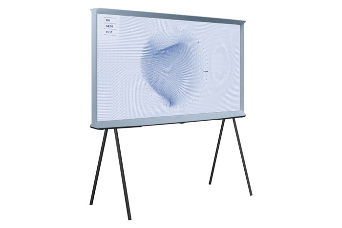 Smart Tivi Kiểu Chữ I Có Chân The Serif QLED Samsung 4K 50 inch QA50LS01BB Màu Xanh Dương