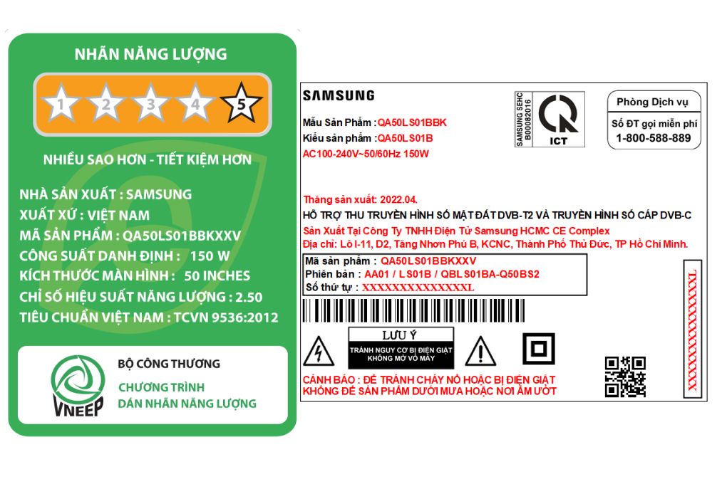 Smart Tivi Kiểu Chữ I Có Chân The Serif QLED Samsung 4K 50 inch QA50LS01BB Màu Xanh Dương