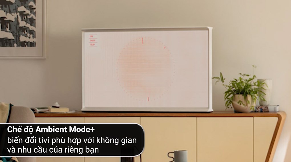 Smart Tivi Kiểu Chữ I Có Chân The Serif QLED Samsung 4K 55 inch QA55LS01BP