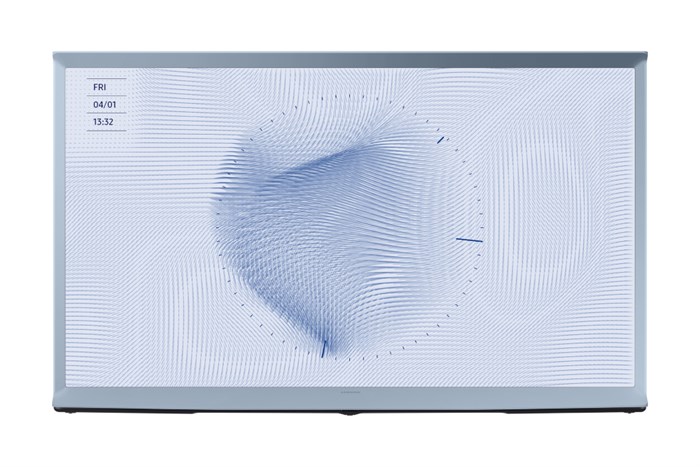 Smart Tivi Kiểu Chữ I Có Chân The Serif QLED Samsung 4K 55 inch QA55LS01BB Màu Xanh Dương