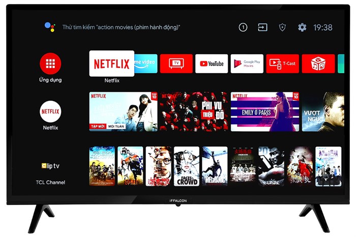 Android Tivi iFFALCON 32 inch 32S52 Màu Đen