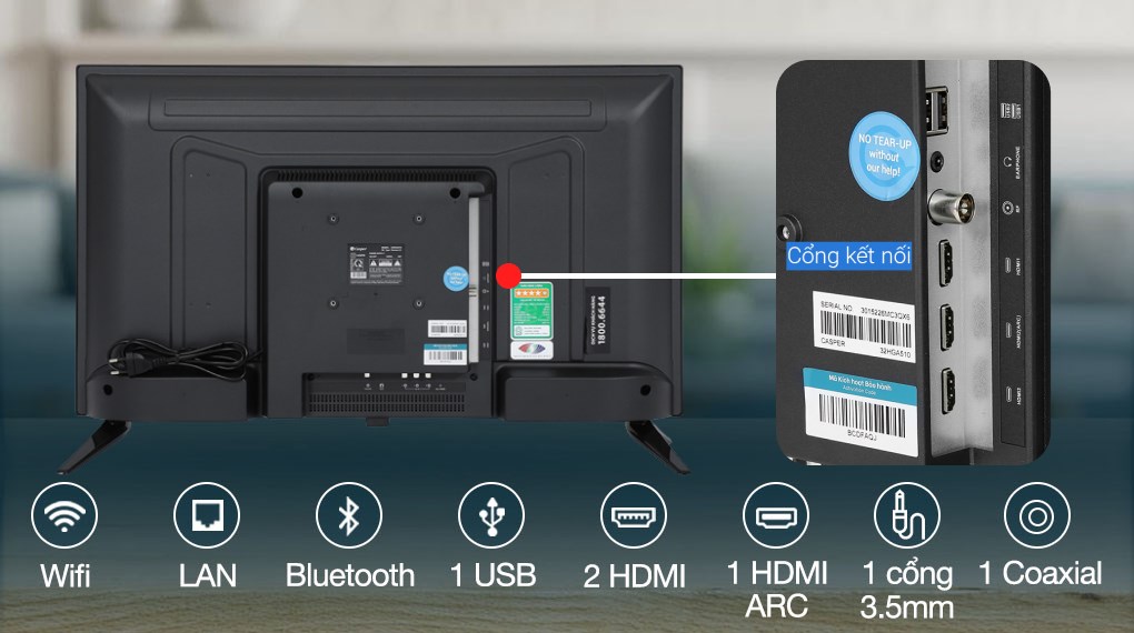 Android Tivi Casper 32 inch 32HGA510