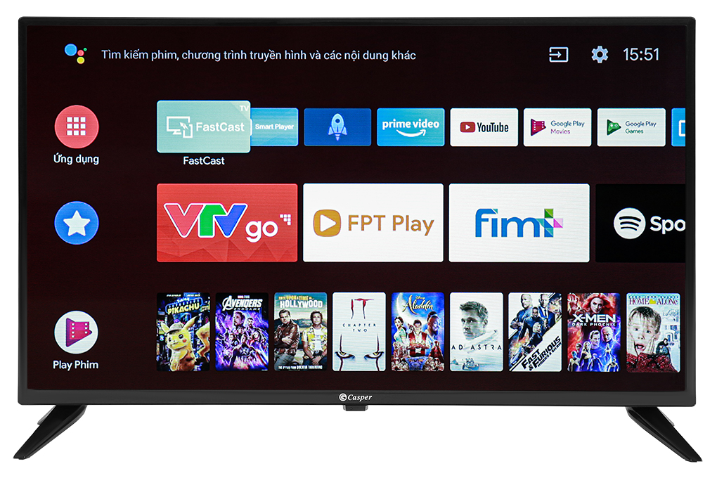 Android Tivi Casper 32 inch 32HGA510 Màu Đen