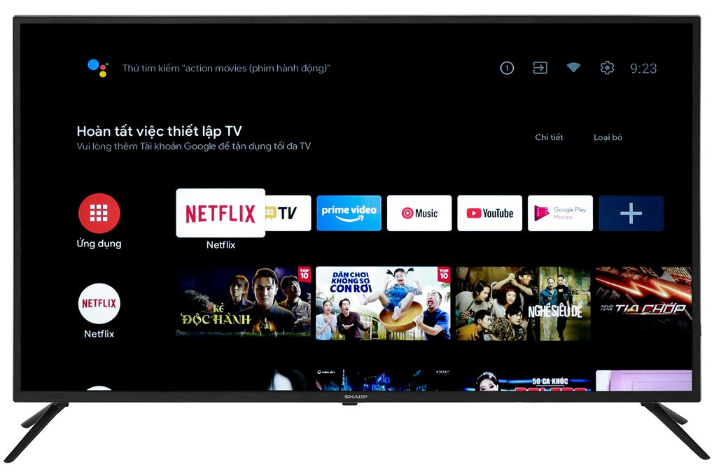 Android Tivi Sharp 42 inch 2T-C42EG2X Màu Đen