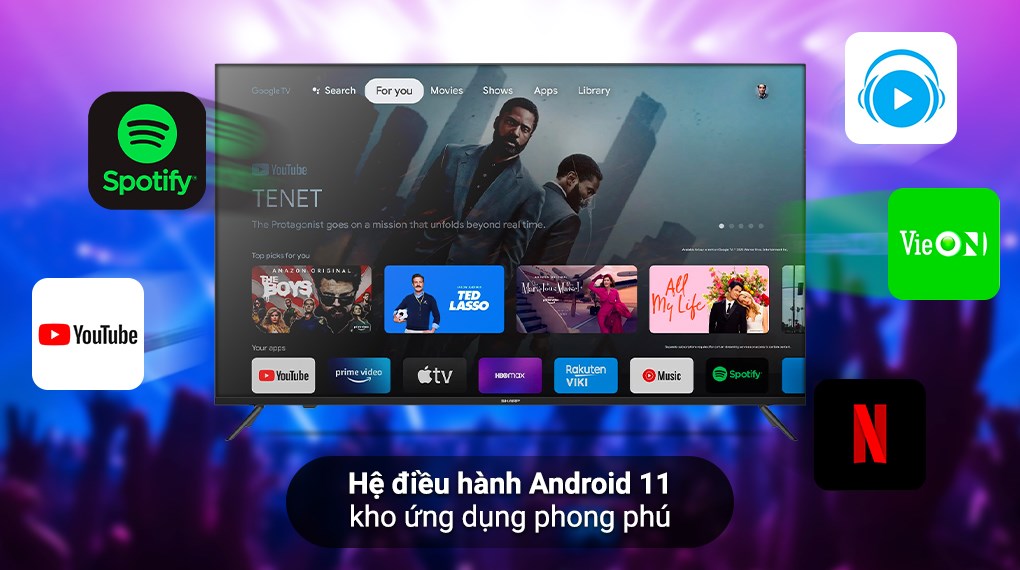 Android Tivi Sharp 4K 55 inch 4T-C55EK2X