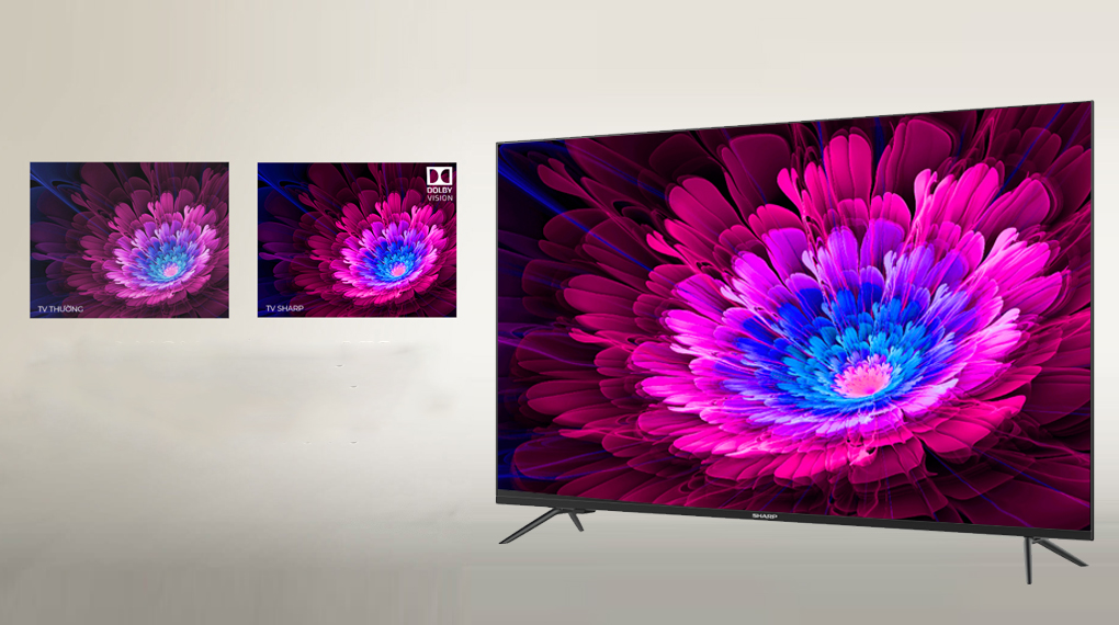 Android Tivi Sharp 4K 55 Inch 4T-C55Ek2X - Giá Tốt, Có Trả Góp